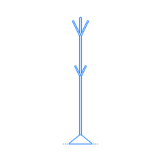 Furniture Coat Rack Hat Stand Zaragoza Coat Rack Line Art Illustration Svg, Free Vectors File